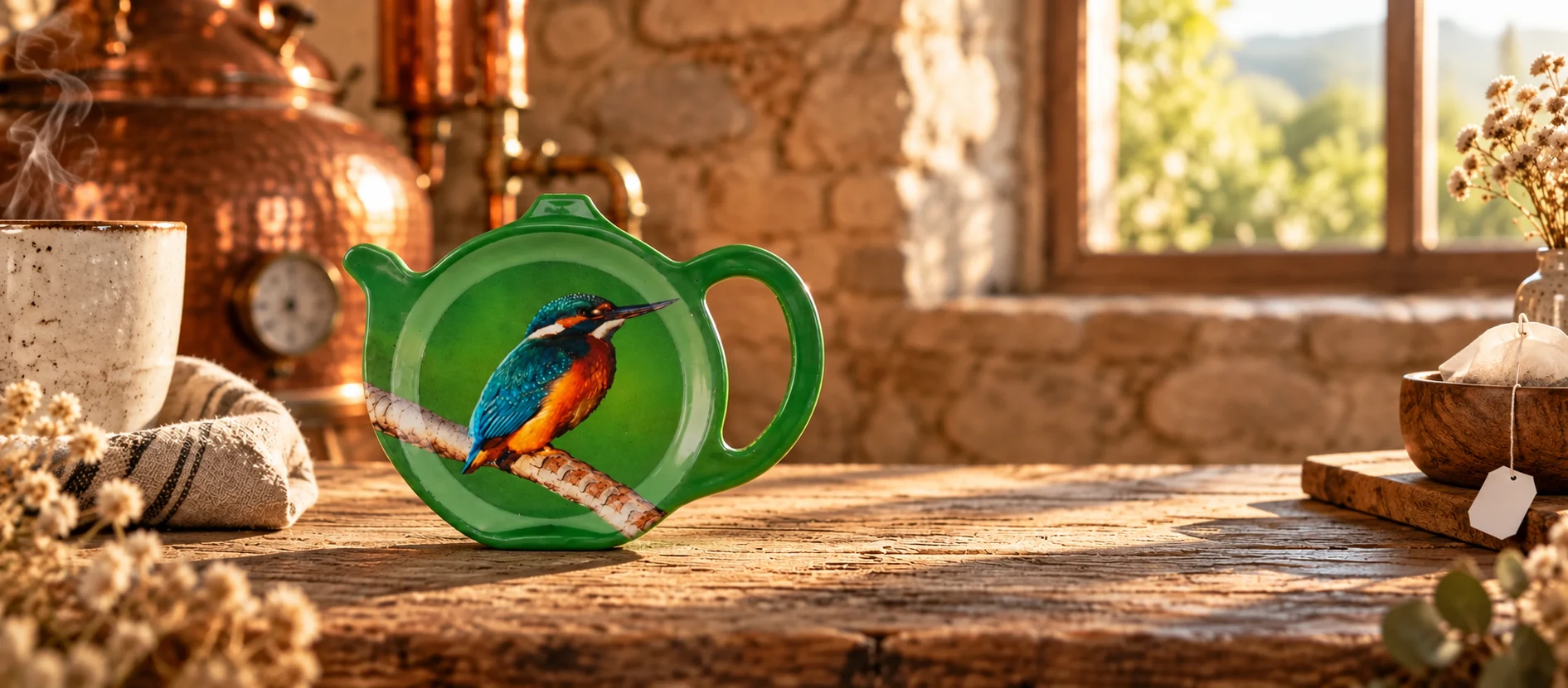 IJsvogel thee cupje. | De IJsvogel
